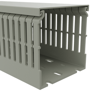 80x80mm Wire duct with cover right perspective view