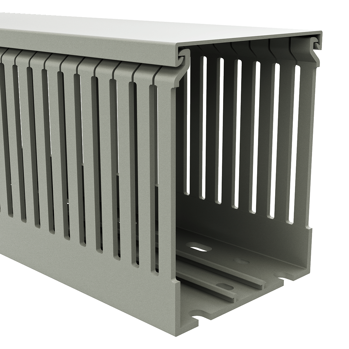 80x100mm Wire duct with cover right perspective view