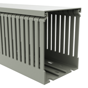 80x100mm Wire duct with cover right perspective view