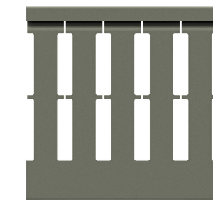150x100mm Wire duct with cover side view