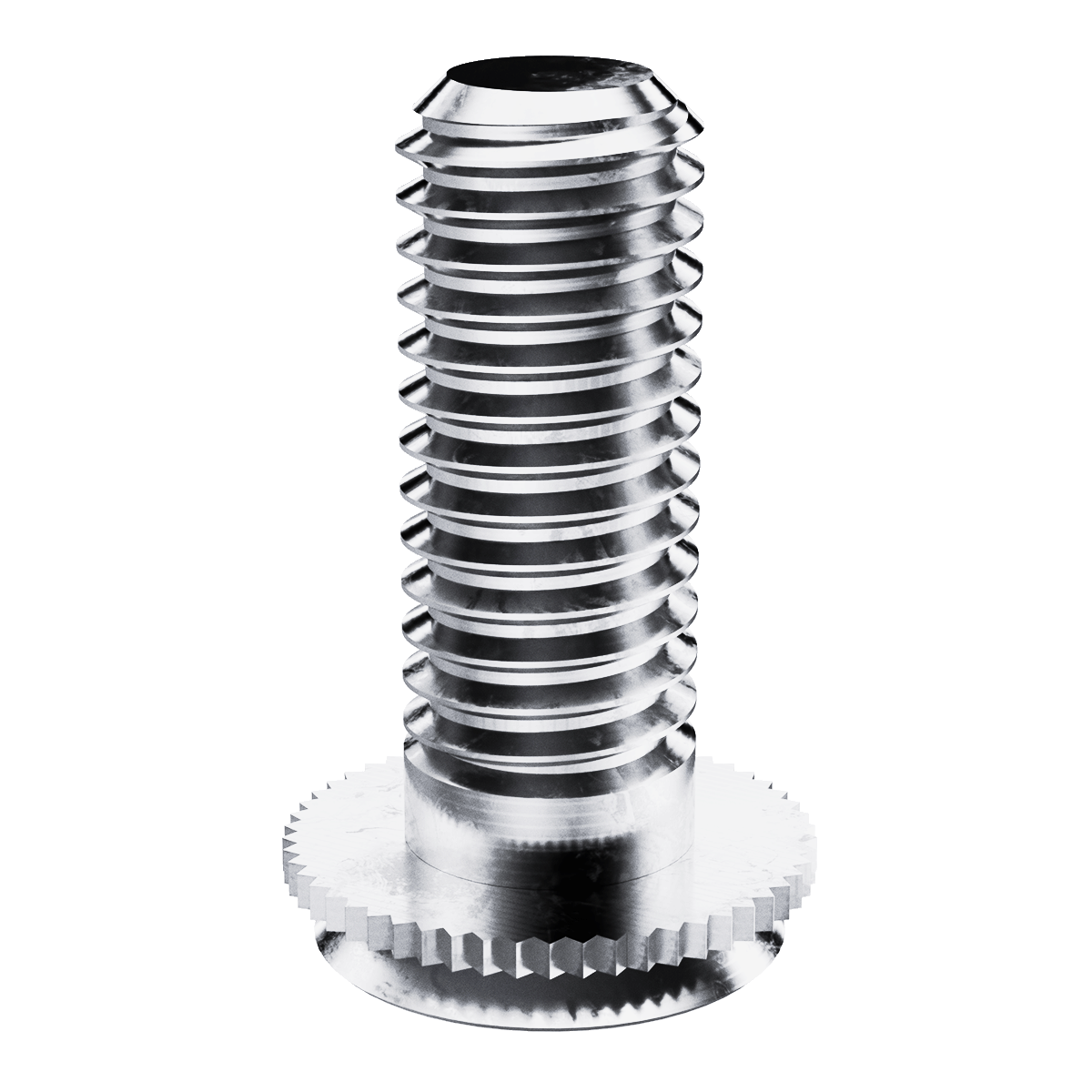 Self-Clinching Stud, Concealed Head, 300 Series Stainless Steel, Passivated, 10-32 x 0.375, Sheet Thick.: 0.093, 100 Pack