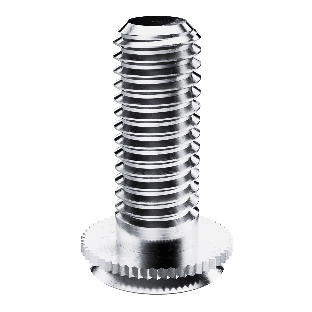 Self-Clinching Stud, Concealed Head, 300 Series Stainless Steel, Passivated, 6-32 x 0.250, Sheet Thick.: 0.093, 100 Pack