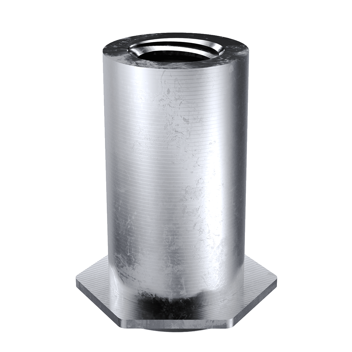 Self-Clinching Standoff, Concealed Head, 300 Series Stainless Steel, Passivated, 6-32 x 0.750, Sheet Thick.: 0.062, 100 Pack