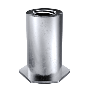 Self-Clinching Standoff, Concealed Head, 300 Series Stainless Steel, Passivated, 6-32 x 0.500, 100 Pack