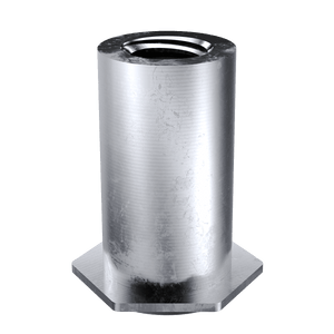 Self-Clinching Standoff, Concealed Head, 300 Series Stainless Steel, Passivated, 4-40 x 0.500, Sheet Thick.: 0.062, 100 Pack