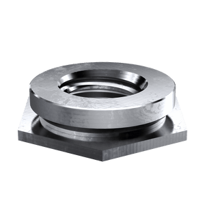 Self-Clinching Nut, Flush, 300 Series Stainless Steel, Passivated, 4-40 x 1, 100 Pack