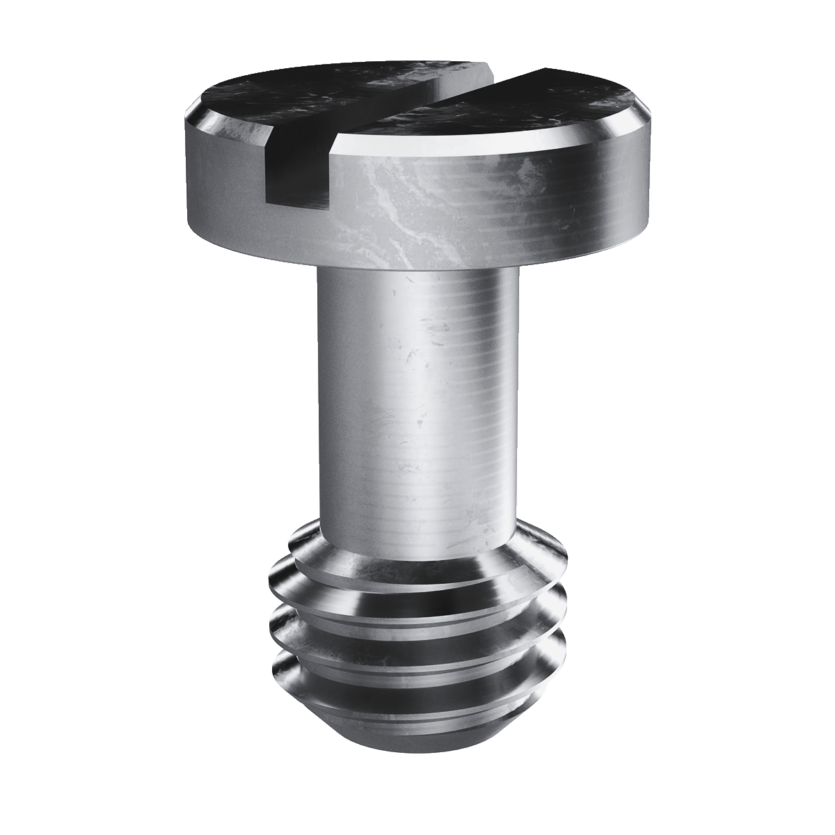 Flush Mounted Panel Screw Component, 300 Series Stainless Steel, Passivated, 4-40 x 40, 100 Pack