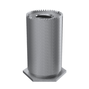 Self-Clinching Standoff, Self-Grounding, 7075-T6 Aluminum, M3x0.5 x 4, 100 Pack