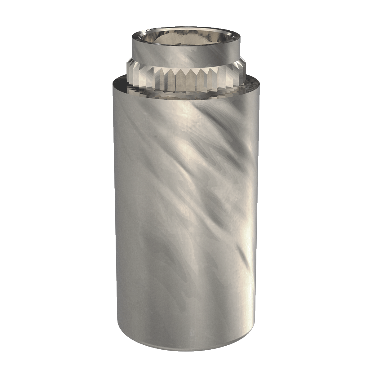 Broaching Standoff, Flare Mounted, Brass CDA-360, Electro Tin, 6-32 x 0.187, 100 Pack