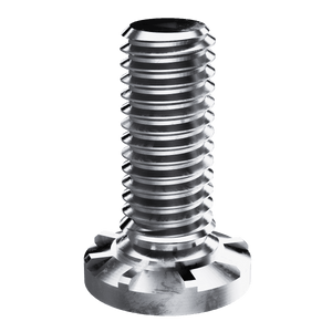 Self-Clinching Stud, Wide Head, Steel, Zinc, 10-32 x 2.000, 100 Pack