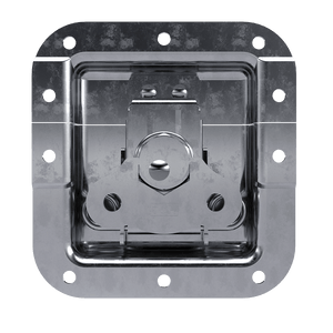 Medium Recessed Twist Catch with 7/8" Offset and Kickout Spring, 3/4 view