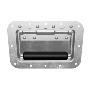 Silver Medium Steel Recessed Handle with Deep Recess