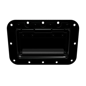 Black Medium Steel Recessed Handle with Deep Recess