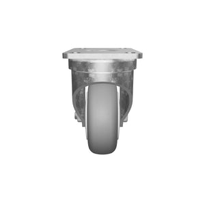 3-1/2" Gray TPR Tire Swivel Caster with Brake