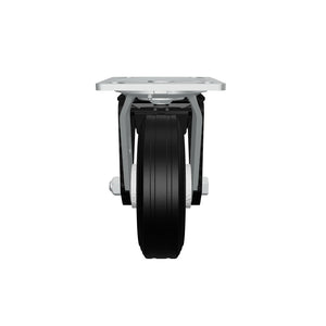 6-inch Flat Free Swivel Caster with Toe-Lock Brake