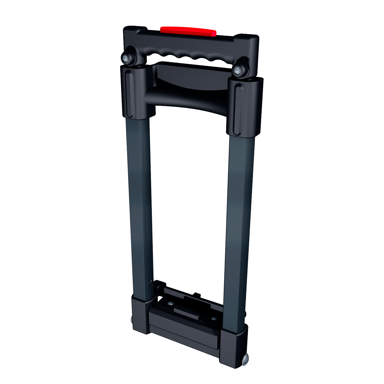 Black 3 stage removable surface mount extension handle, not extended with red button