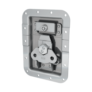 Render of Large Recessed Key lockable Low Mount Twist Catch with 1" Offset