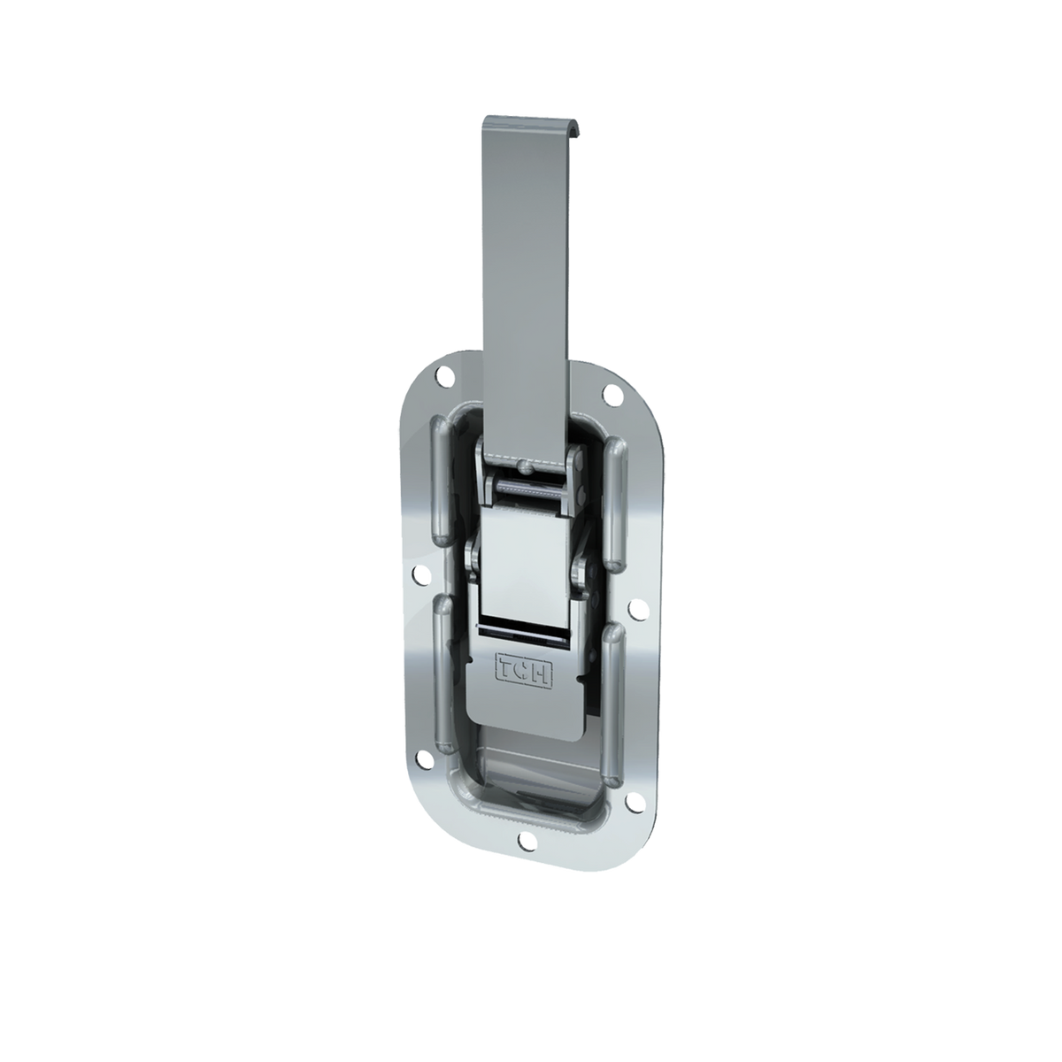 Render of Recessed Lever Drawlatch with Secondary Release