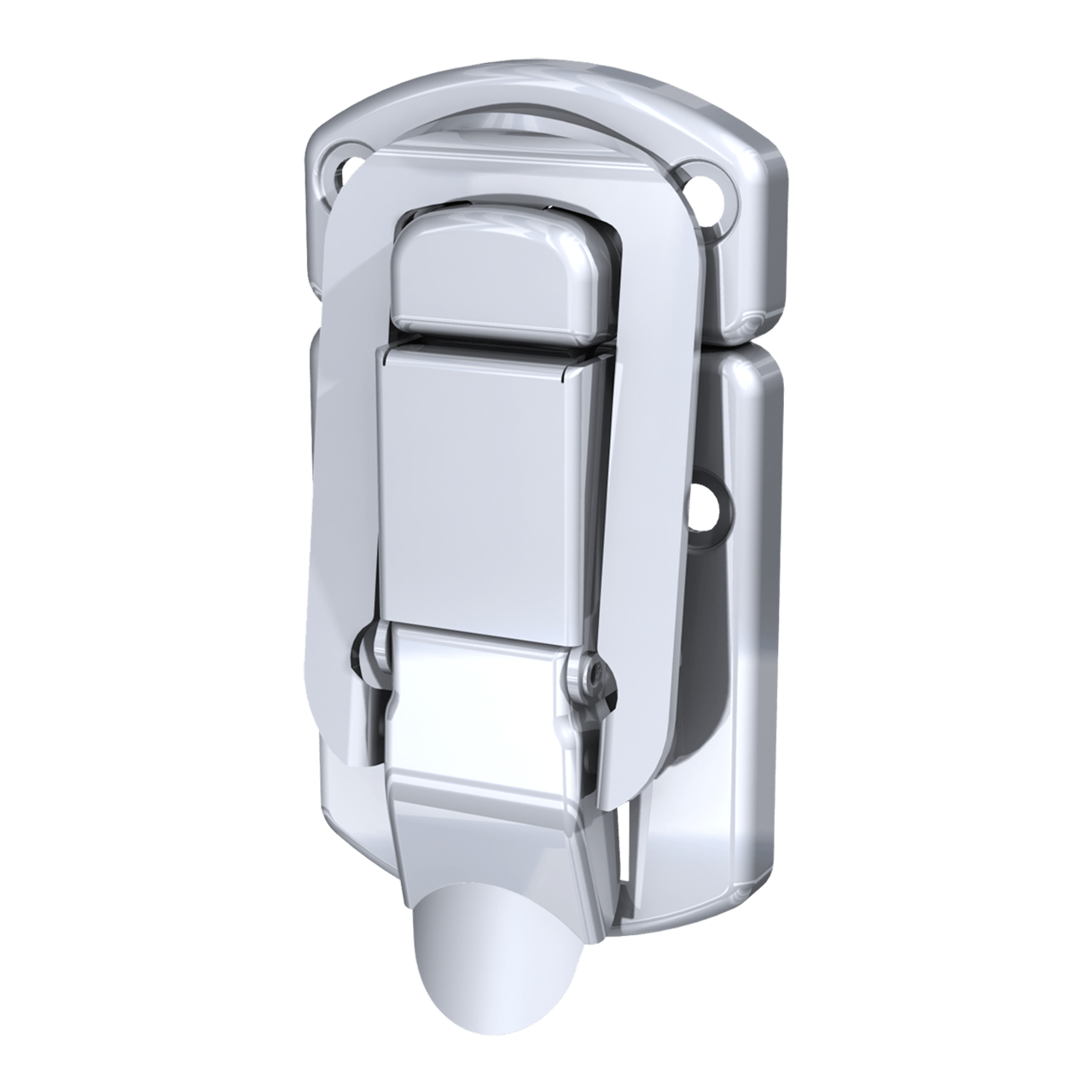 Medium Decorative Drawlatch with Keylock, 3/4 view