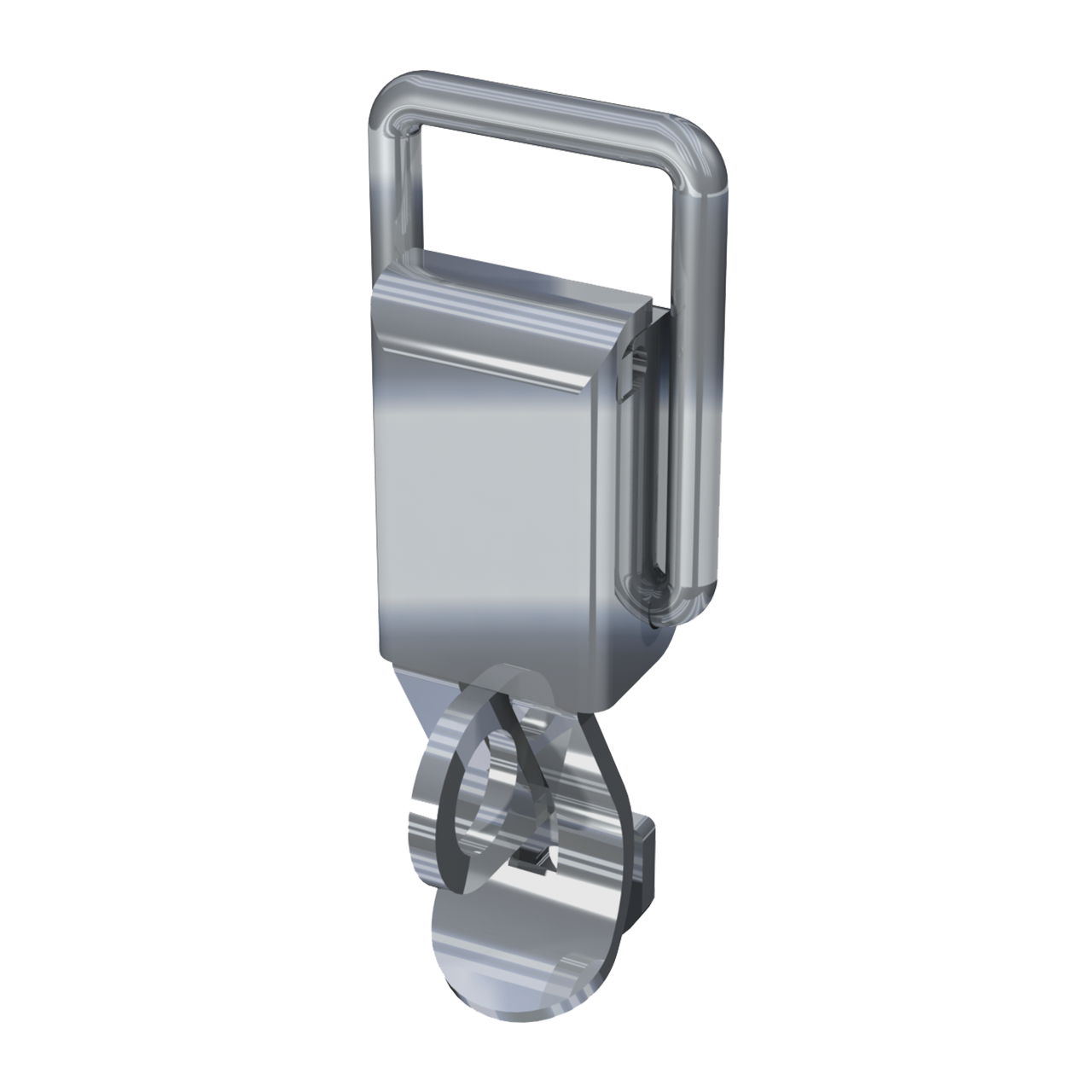 Render of Compact Pad lockable Straight loop Drawlatch