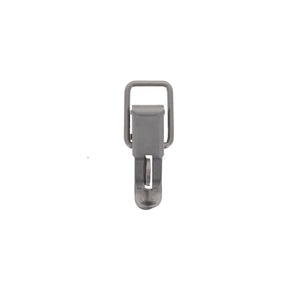 Stainless Steel Compact Pad lockable Straight loop Drawlatch, Front View