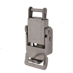 Pad lockable Compression Spring Drawlatch with upswept Lever, Front View