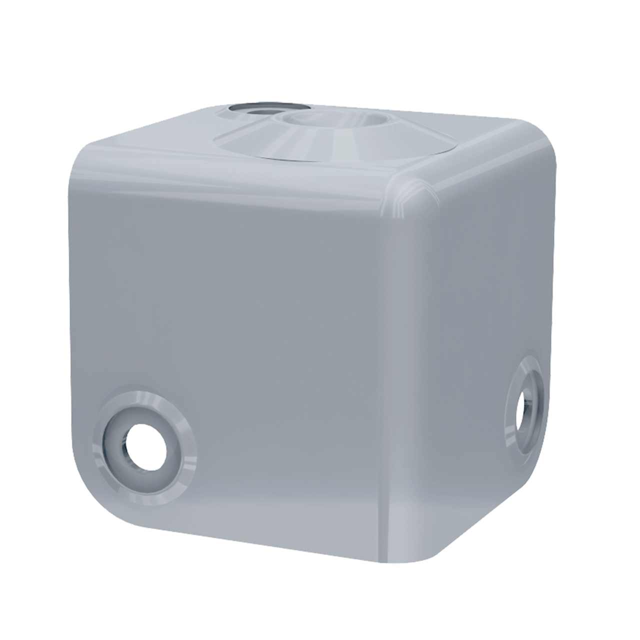 Render of Medium Flat Corner with Stacking Dimple