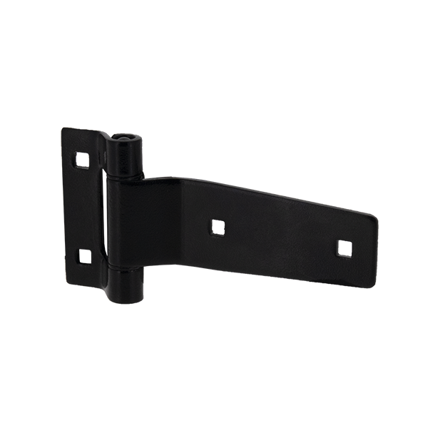 3" Polished Stainless Steel Strap Hinge, perspective view