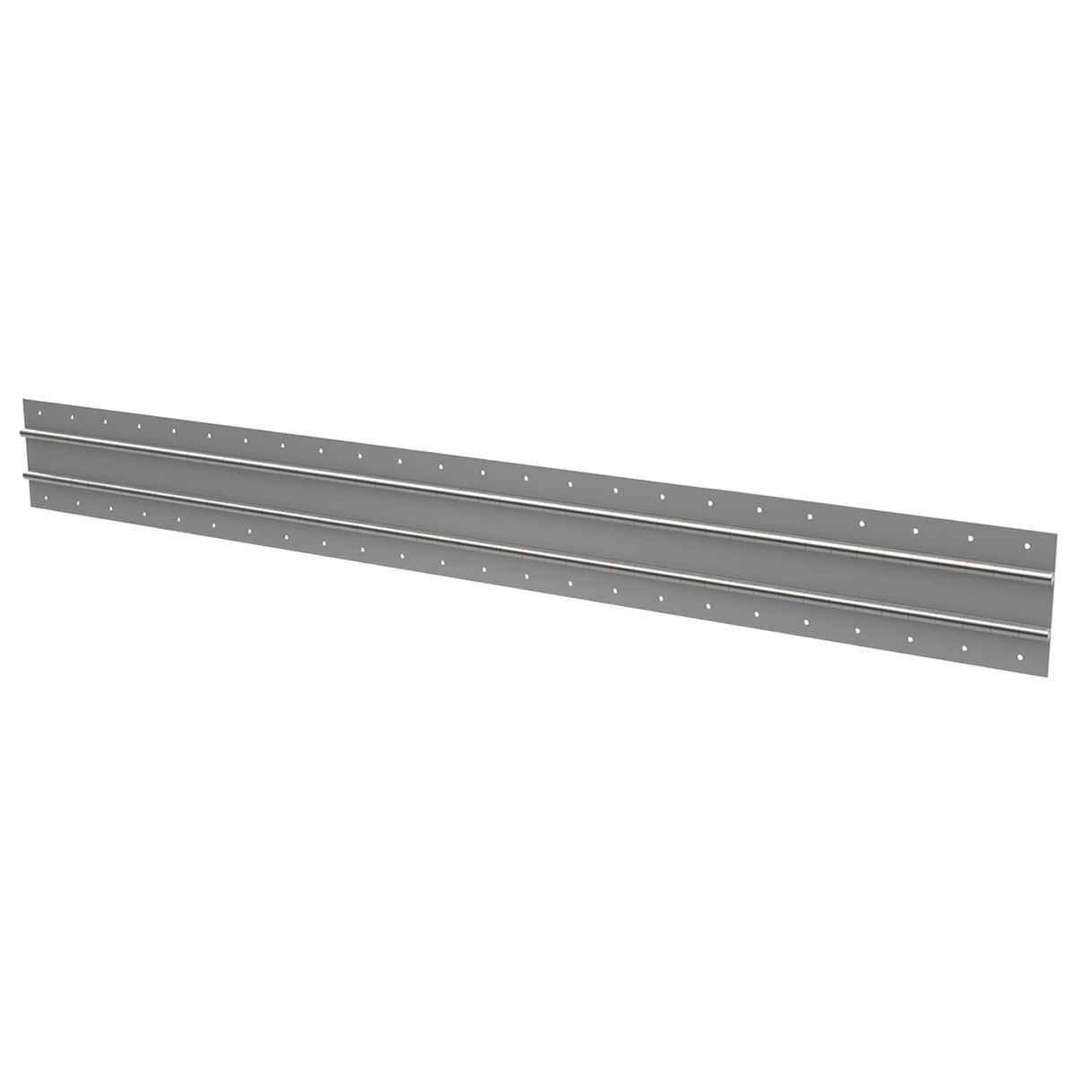 Steel Double-Knuckle Continuous Hinge - 0.09&quot; x 5.14&quot; x 48&quot;