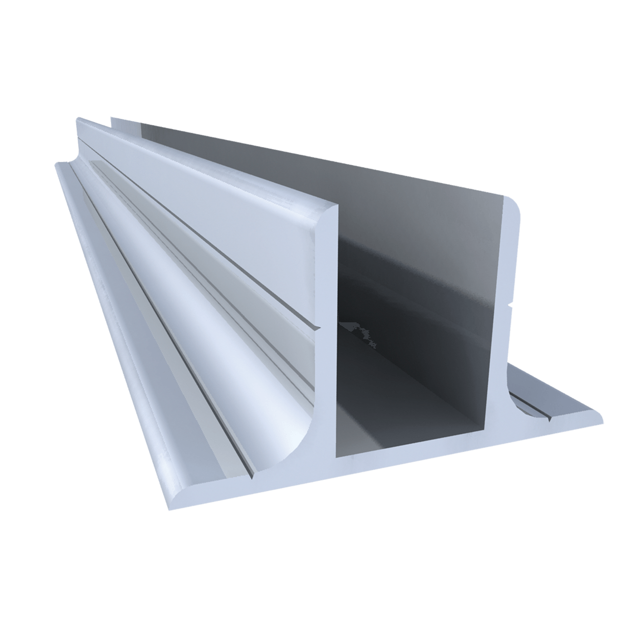 1/2" Aluminum T Channel, 10 Feet Length