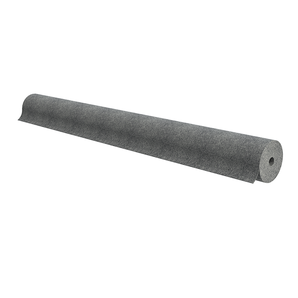 Roll of 72&quot; wide gray non-woven carpet