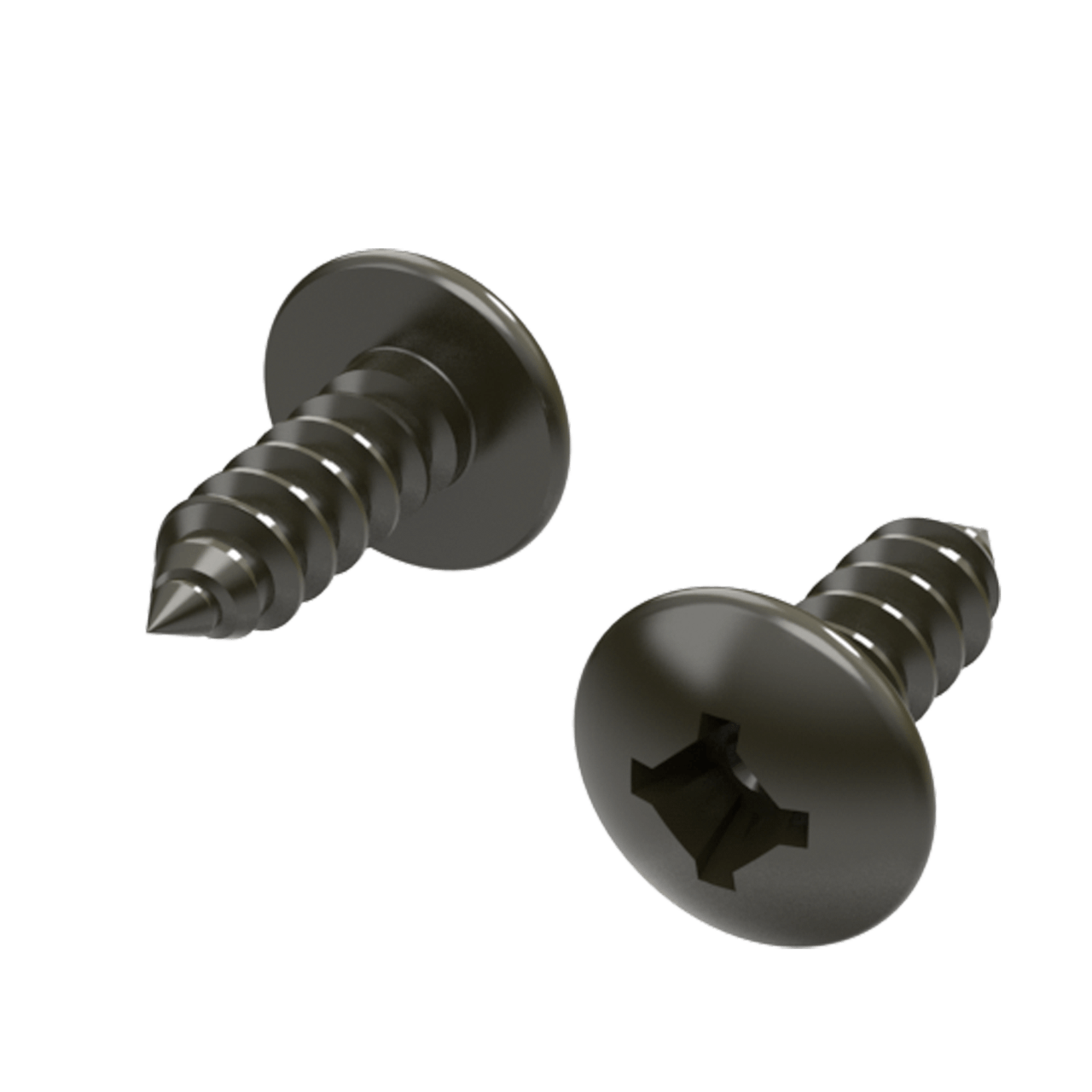 Quadrex Wood Screw - #8 x 1/2", 3/4 view