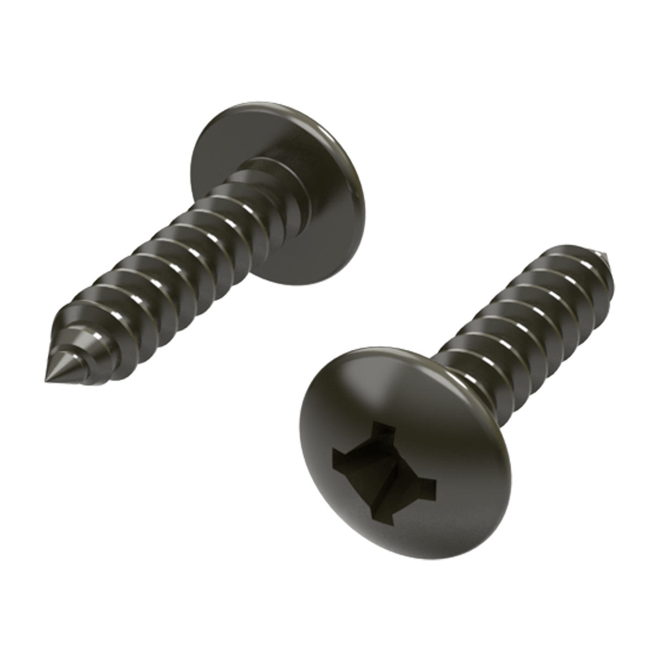 Quadrex Wood Screw - #8 x 3/4", 3/4 view