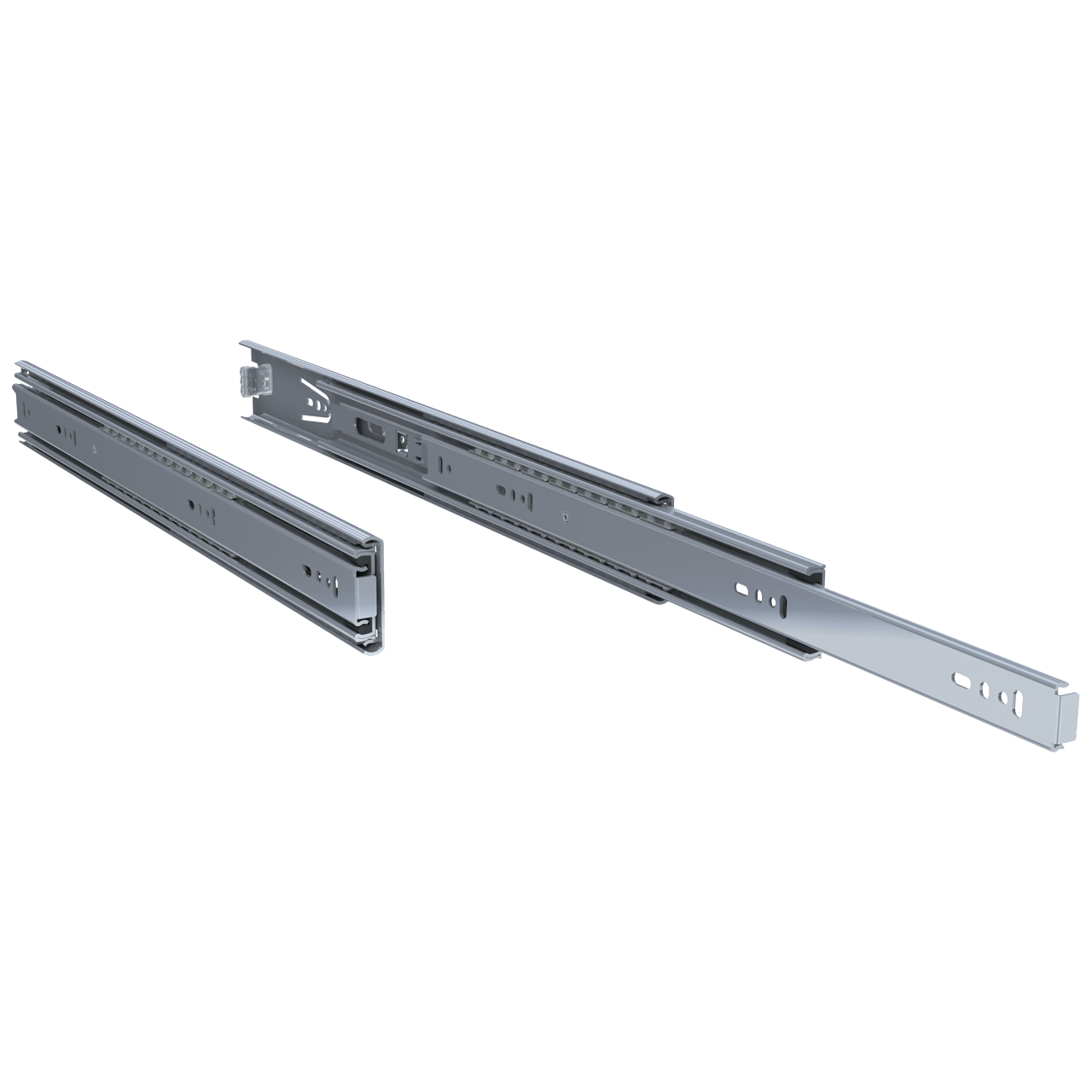 Pair of 18" 130 lbs. full extension drawer slides