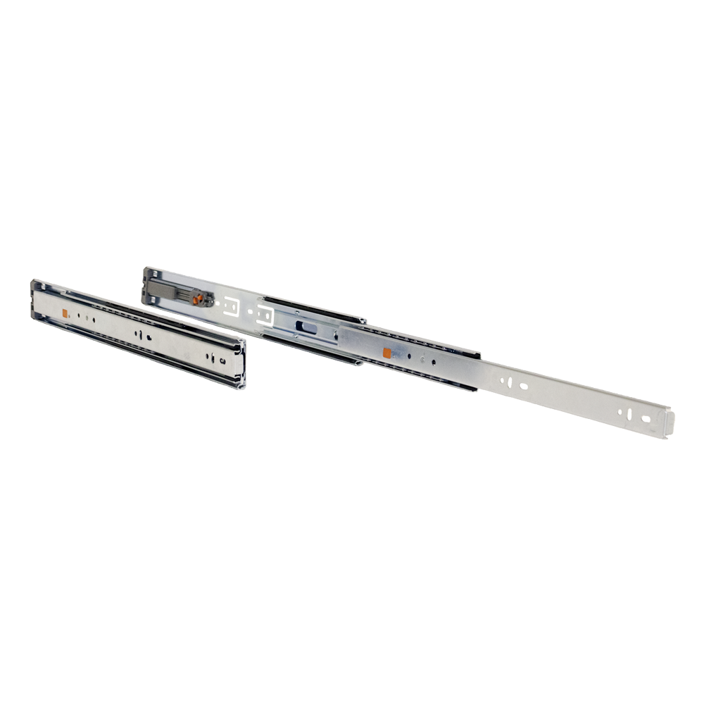 Pair of 18" 100 lbs. full extension soft close  drawer slides