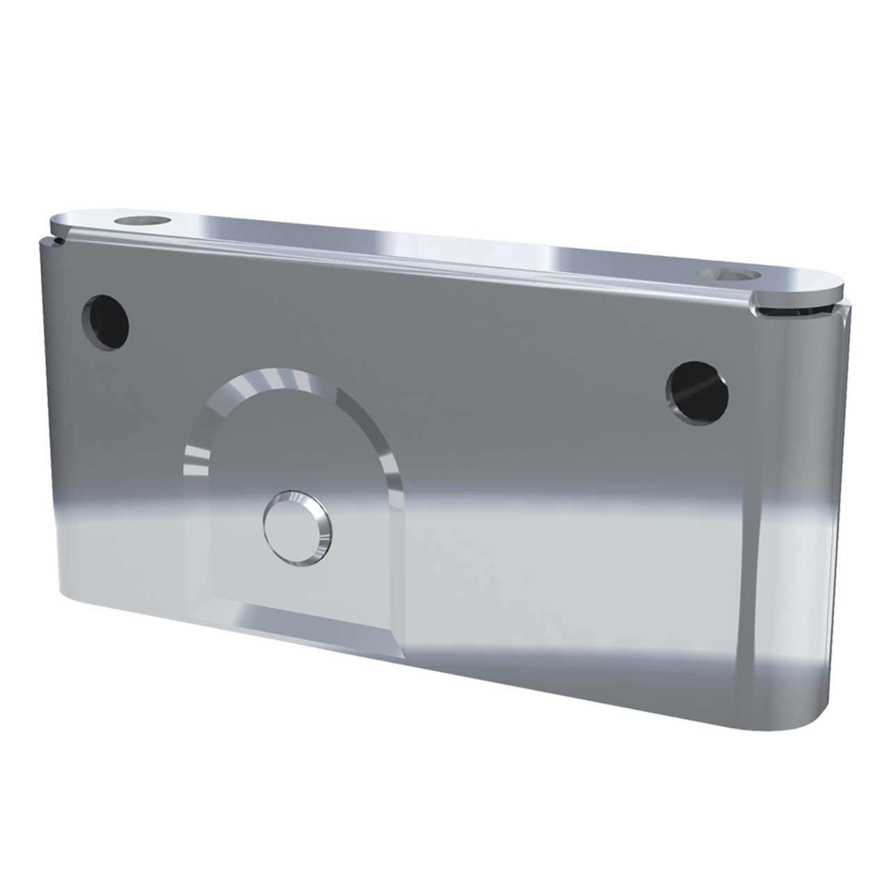 EH 6A 5V5 50 Surface Mount Hinge, 50mm (1.97 in) size, with Mounting Holes, Zinc