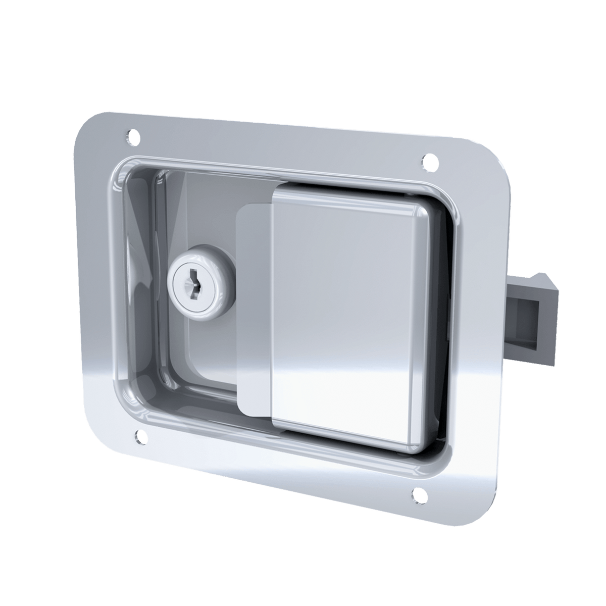 Key lockable Stainless Steel Paddle Latch with CH510 Key