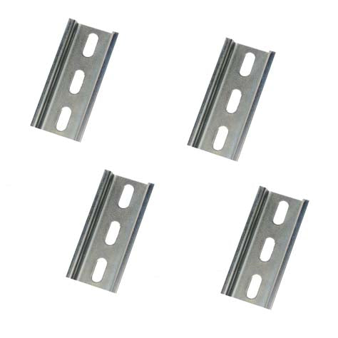 New DIN Rail Slotted Steel, Pre-Cut 35mm x 7.5mm, 525 mm (~21 (20.7 New DIN Rail Slotted Steel, Pre-Cut 35mm x 7.5mm, 525 mm (~21 (20.7