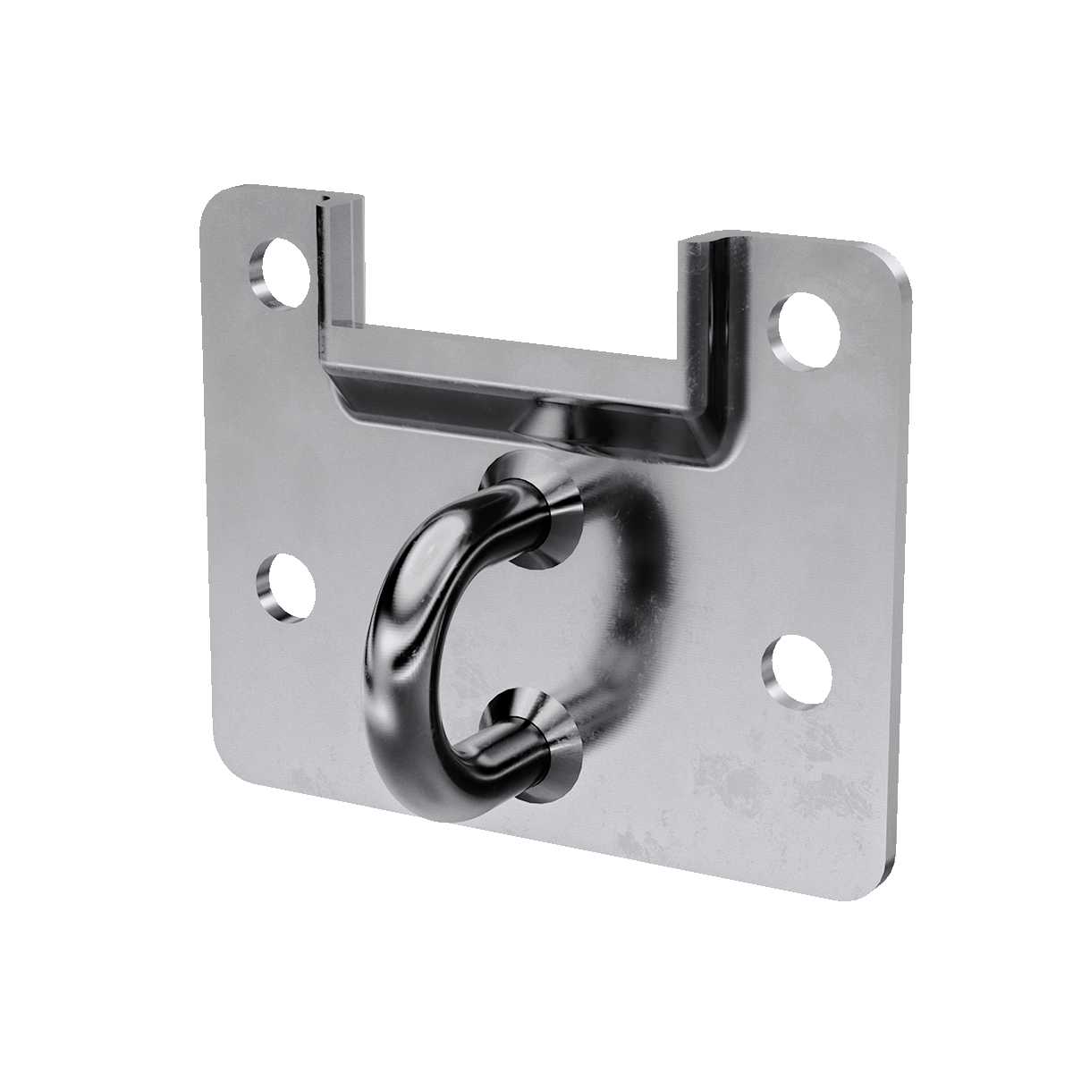 Render of Large Pad lockable Keeper Plate