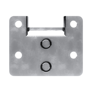Large Pad lockable Keeper Plate, back view