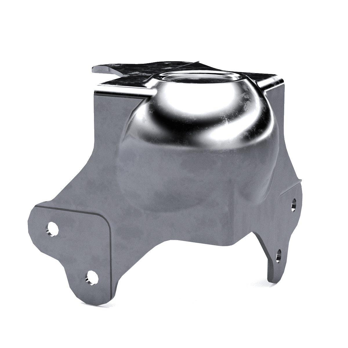 Large long leg stacking ball corner with offset