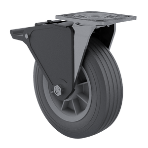 8" Flat Free Field Caster with Brake Kit