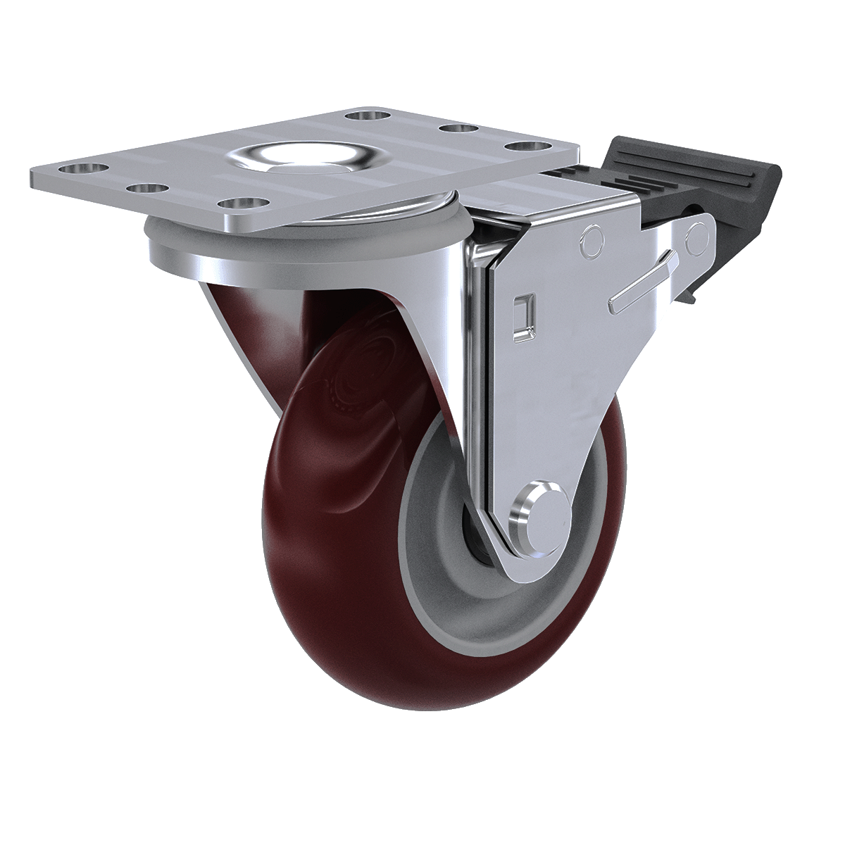 3-1/2&quot; Swivel Caster with total lock wheel brake