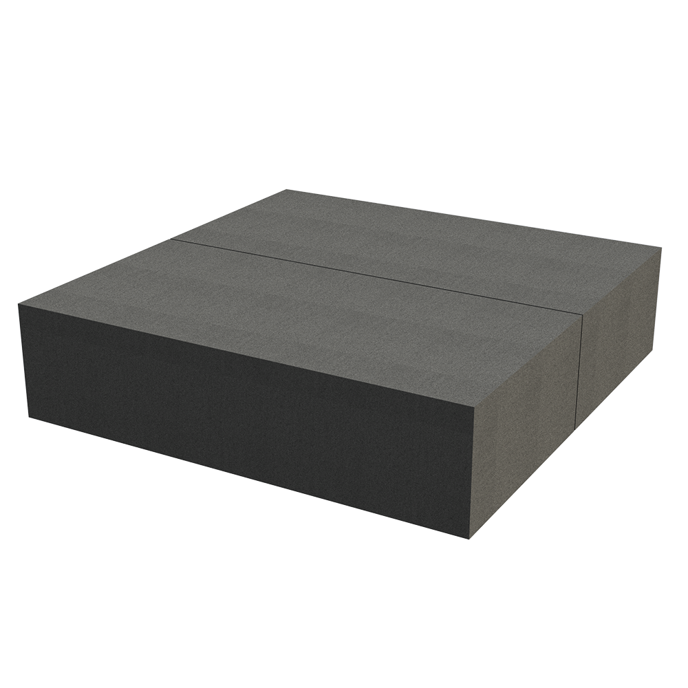 2 individual foam blocks to support a kayak