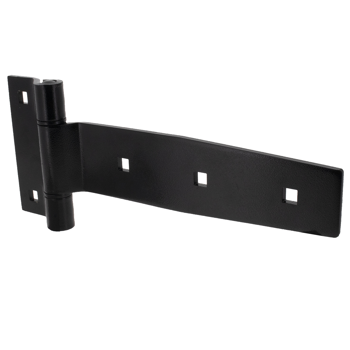 8" Polished Stainless Steel Strap Hinge, perspective view